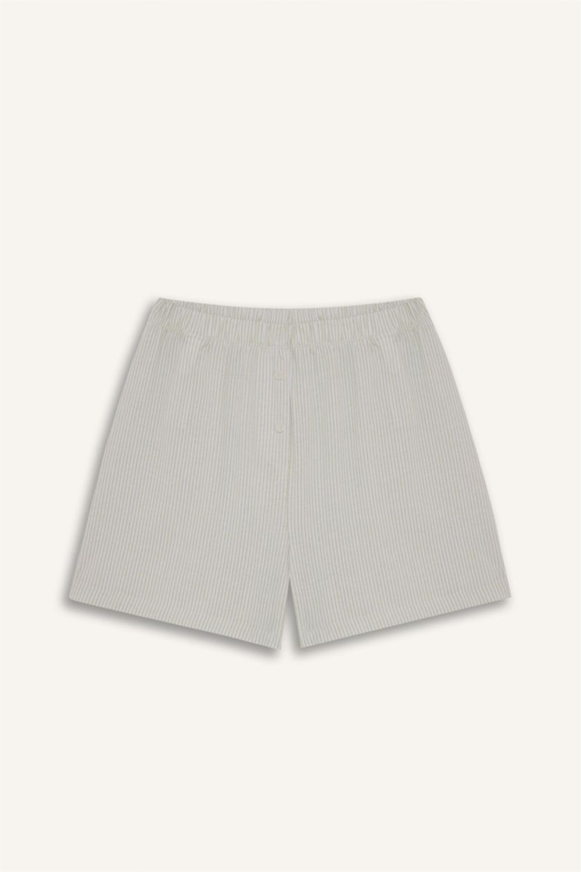 نساء نعناع سيت بجامة قصة عادية شورت وتيشيرت - قطعتين