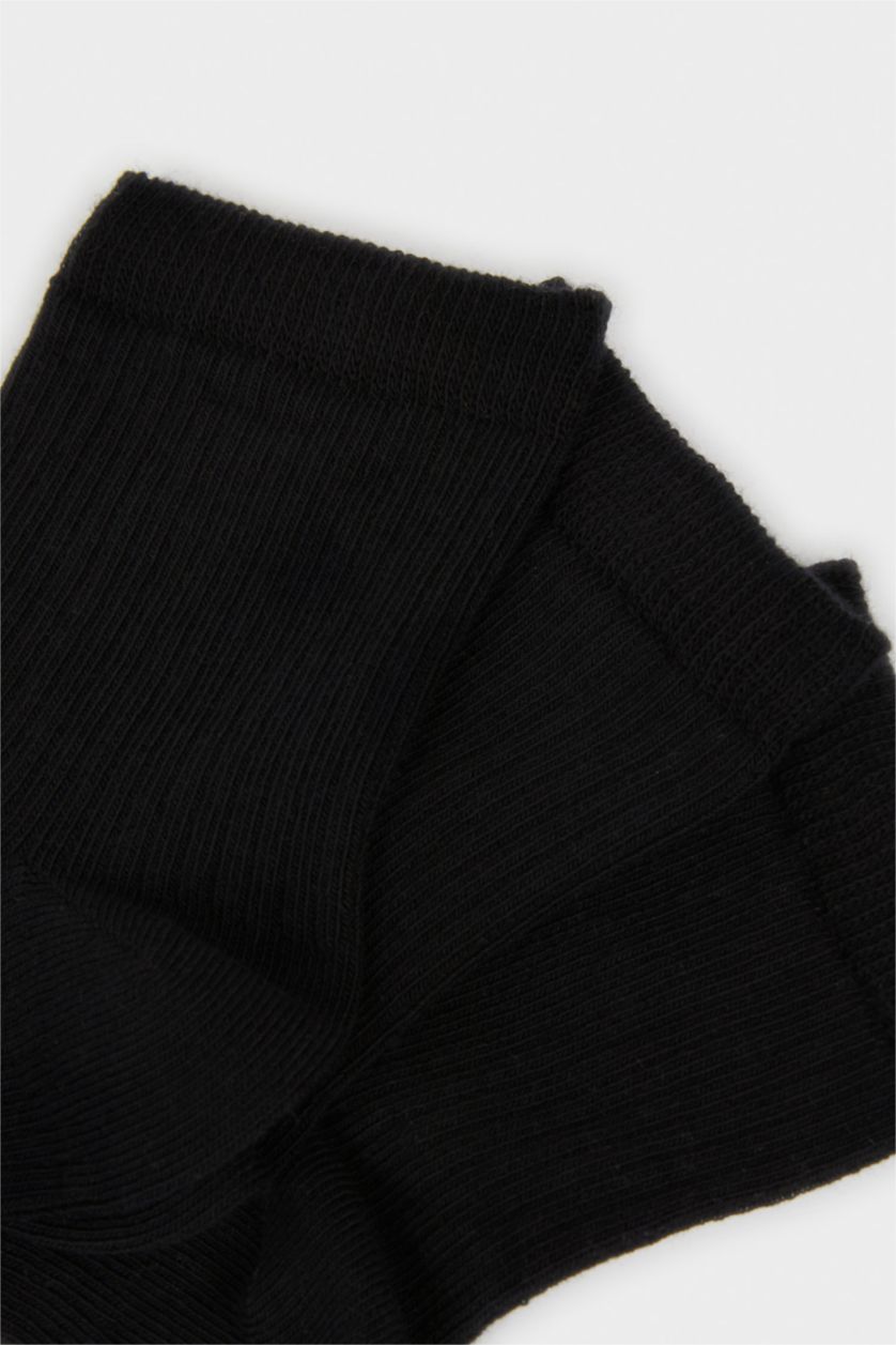 نساء أسود جوارب قطن طويلة نسائية - 3 قطع