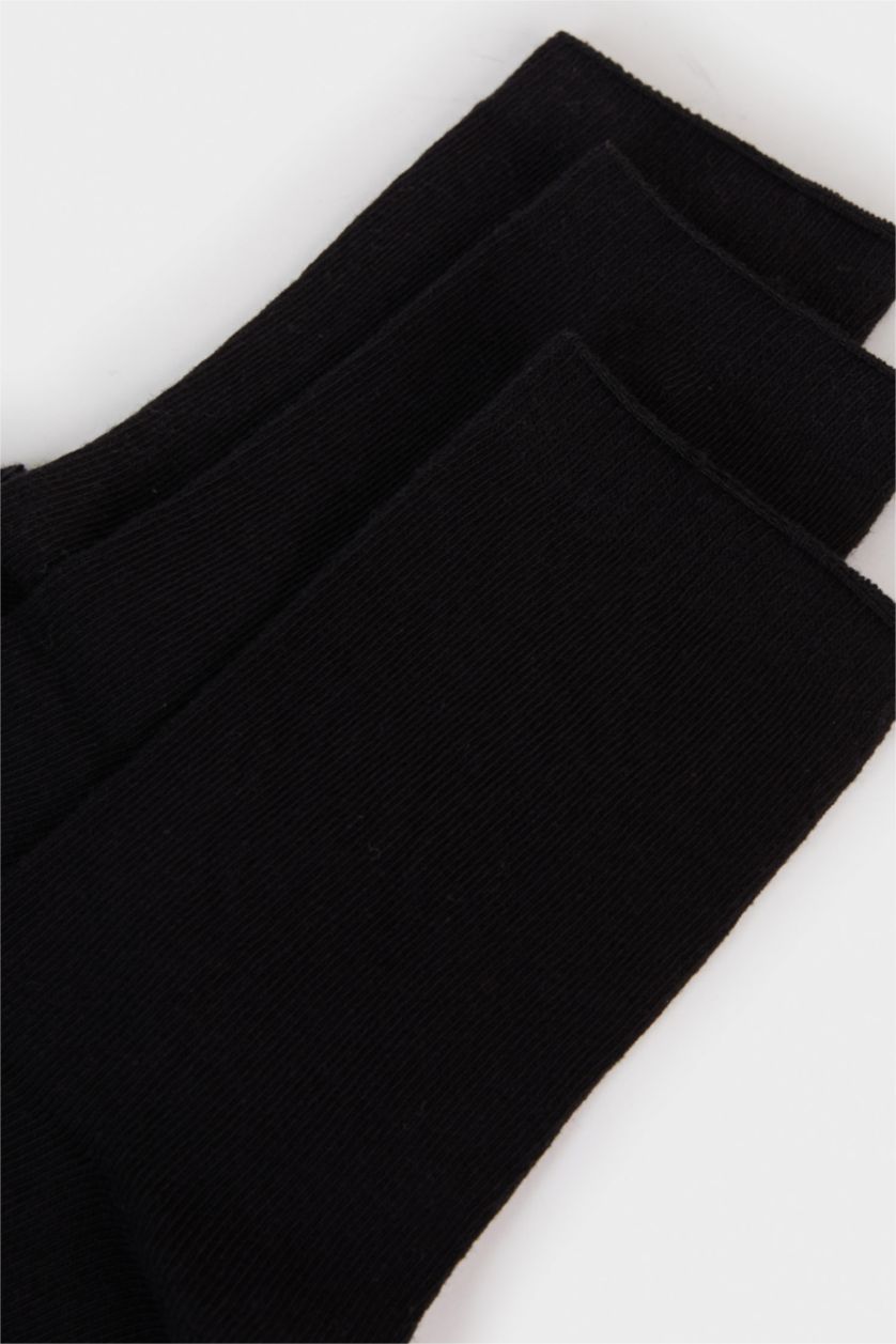 نساء أسود 3 piece Cotton Long sock