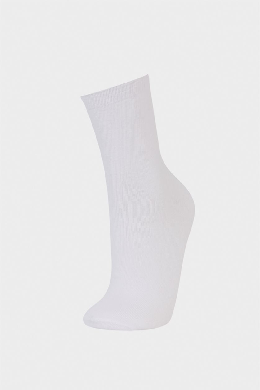 WOMAN White Woman 3 Piece Cotton Long sock