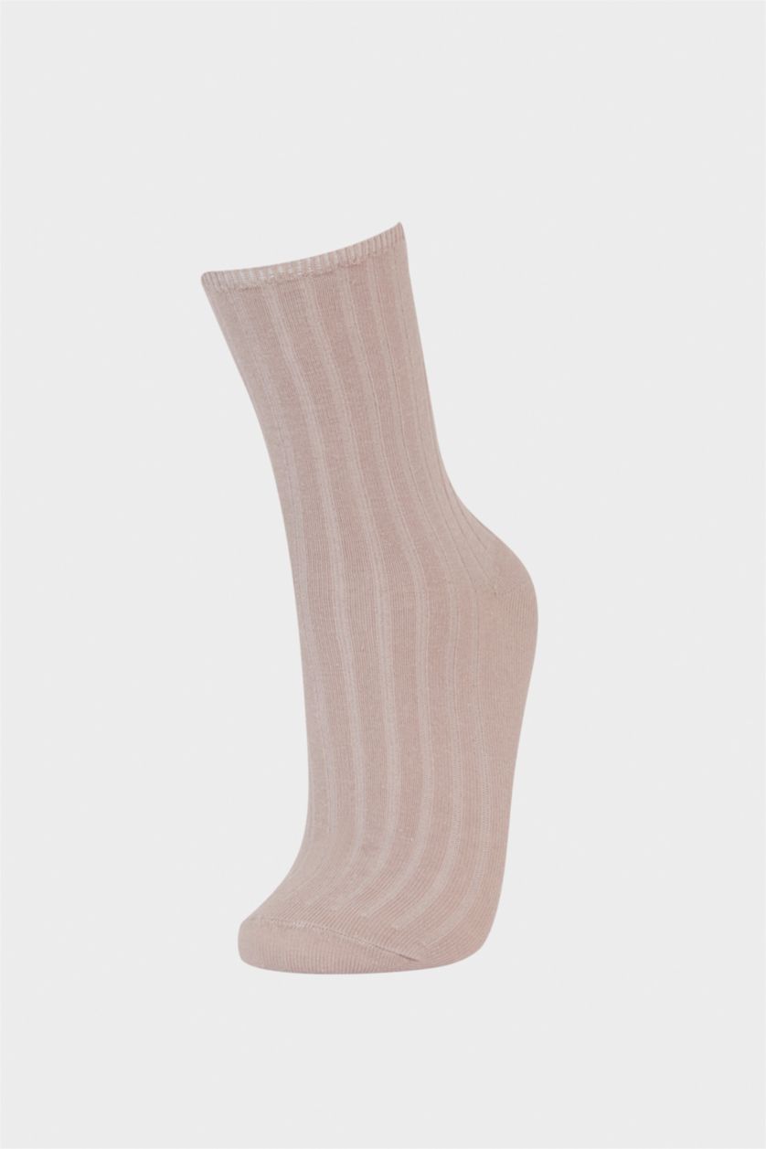 نساء بني 5 Piece Cotton Long sock
