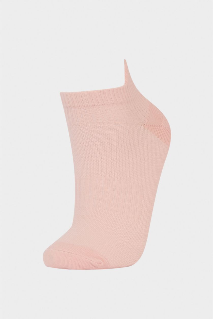 FEMME Blanc Lot de 5 Chaussettes en coton pour femme
