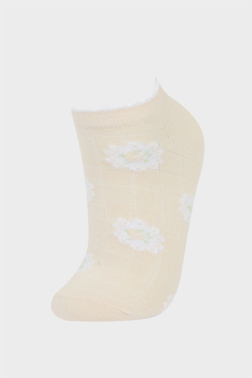 Kadın Karma Kadın 3'lü Pamuklu Patik Çorap