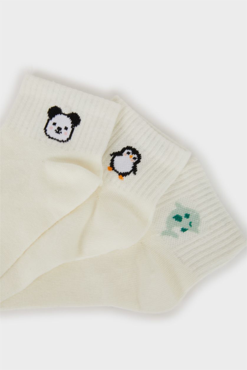 نساء أبيض قطن مطبوعة من 3 قطع