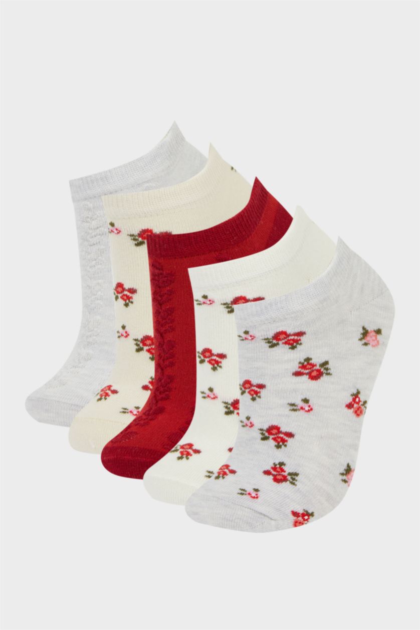 FEMME Karma Lot de 5 paires de Chaussettes courtes en coton pour femme