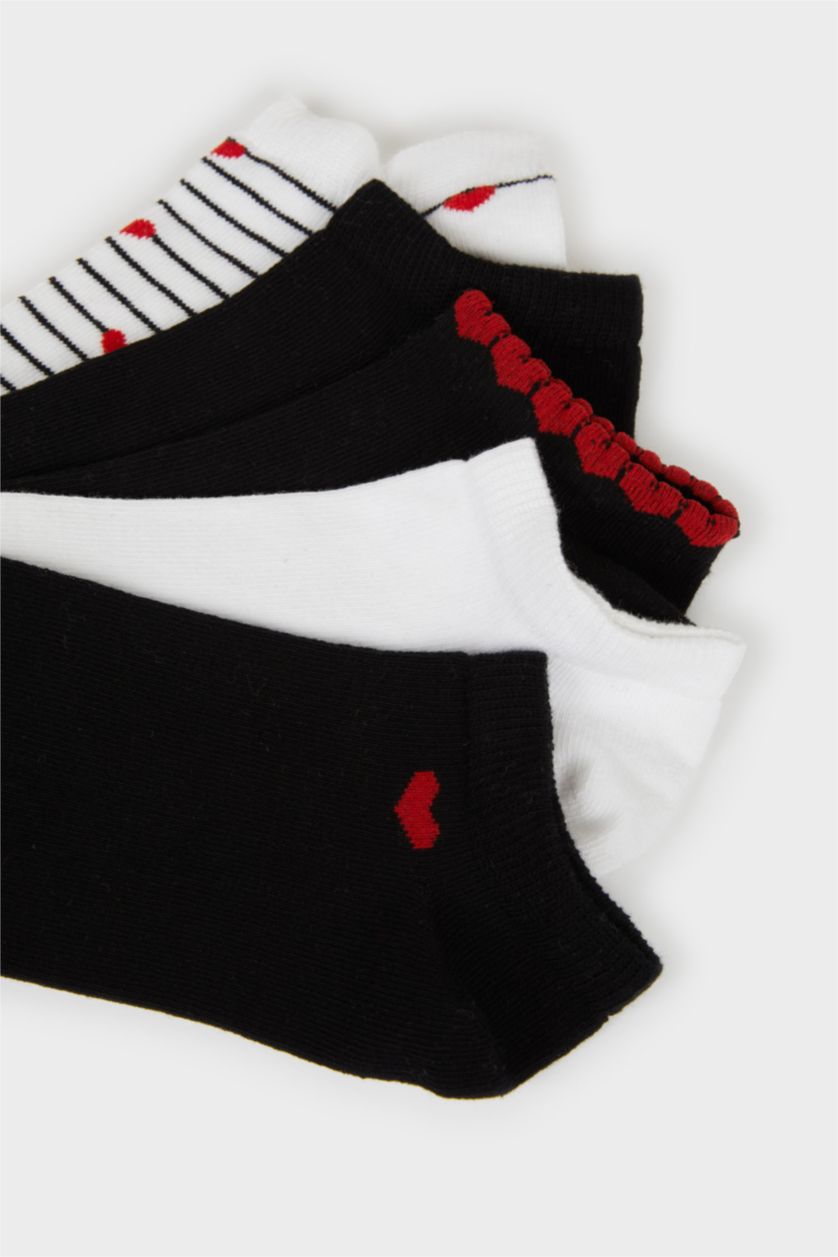 نساء Karma جوارب قصيرة نسائية من قطن - 5 قطع