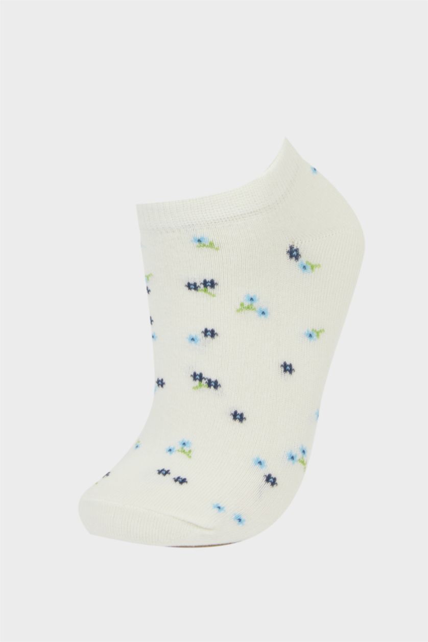 Kadın Karma Kadın 7'li Pamuklu Patik Çorap