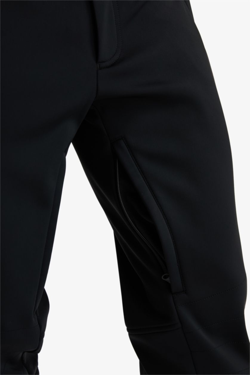 رجال أسود بنطرون تزلج منسوج قصة عادية برجل عادي