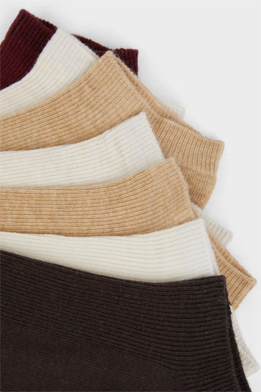 FEMME Bordeaux Lot de 7 paires de Chaussettes courtes en coton confort pour femme