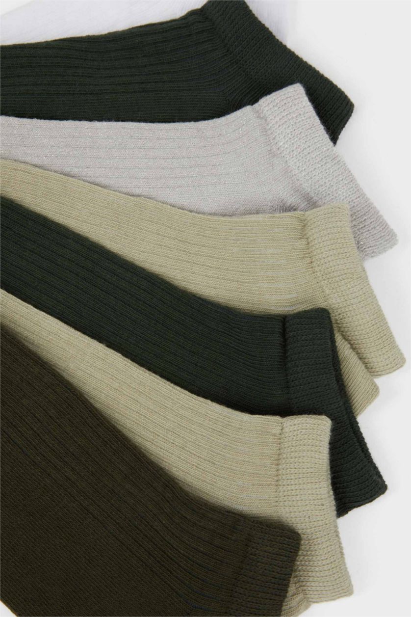 نساء أخضر جوارب قصيرة قطن نسائي - 7 قطع