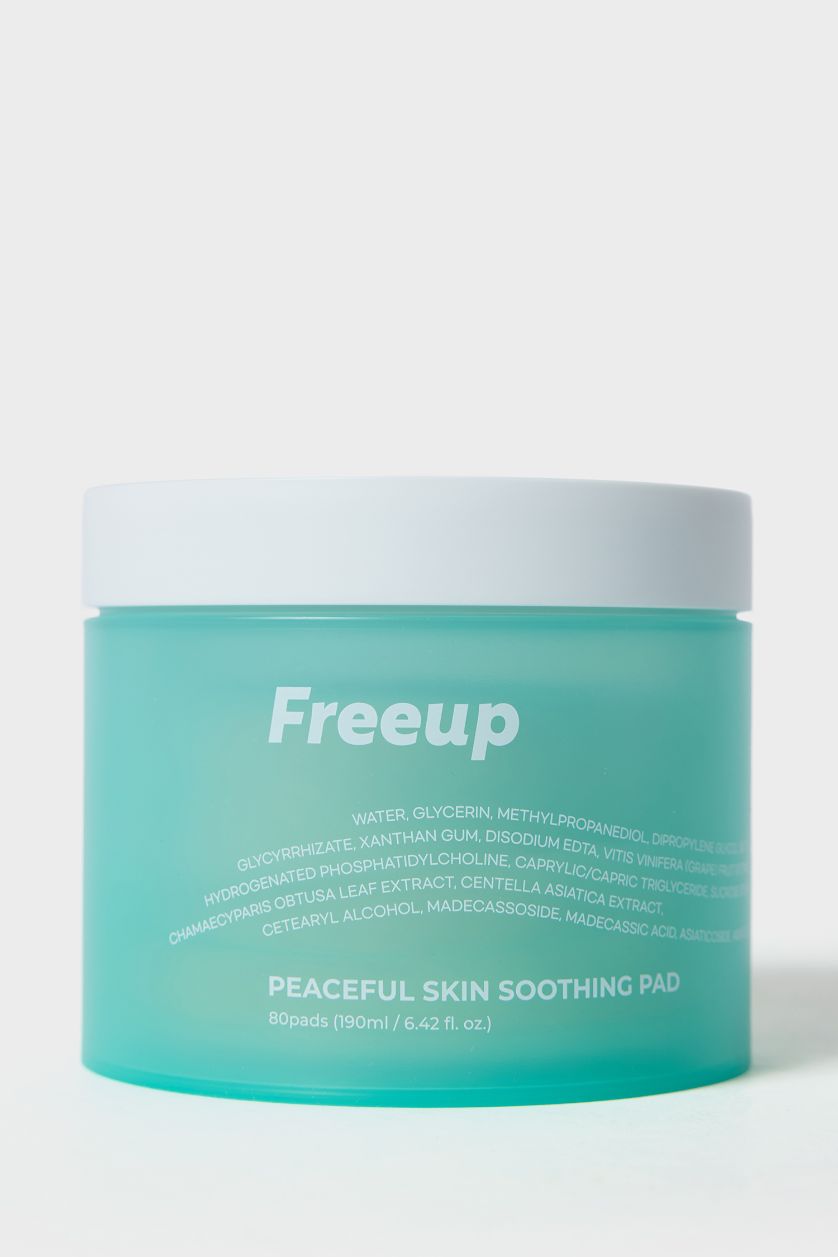Kadın Açık Gri Free Up Peaceful Skin Soothing Pad 180ml – Yatıştırıcı & Rahatlatıcı Cilt Pedi