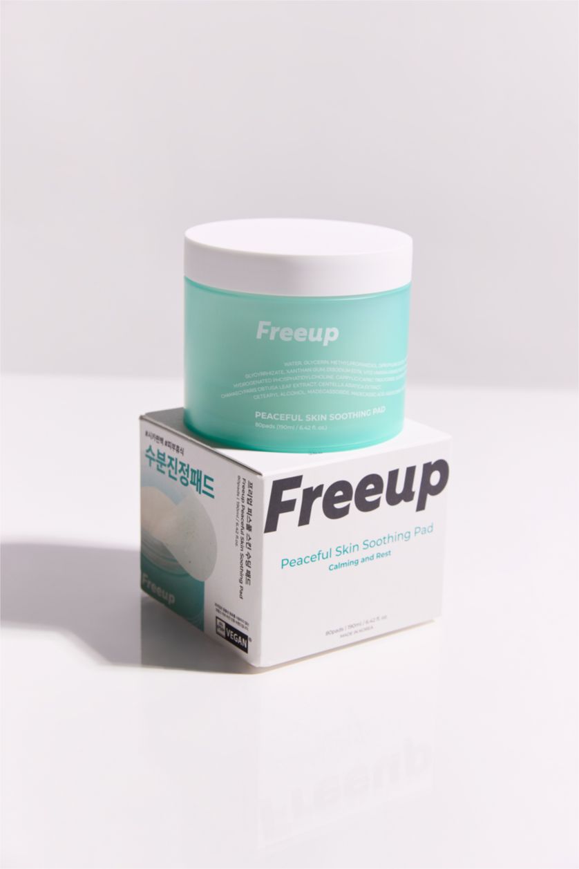 Kadın Açık Gri Free Up Peaceful Skin Soothing Pad 180ml – Yatıştırıcı & Rahatlatıcı Cilt Pedi