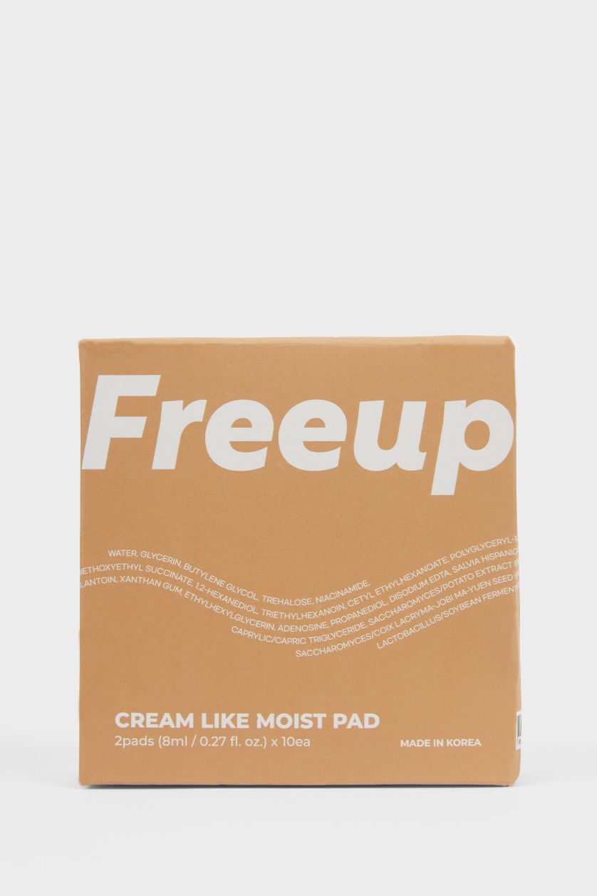 Kadın Bej Melanj Free Up Cream Like Moist Pad 10'lu Kit 8ml – Yoğun Nemlendirici & Rahatlatıcı Tekli Pedler