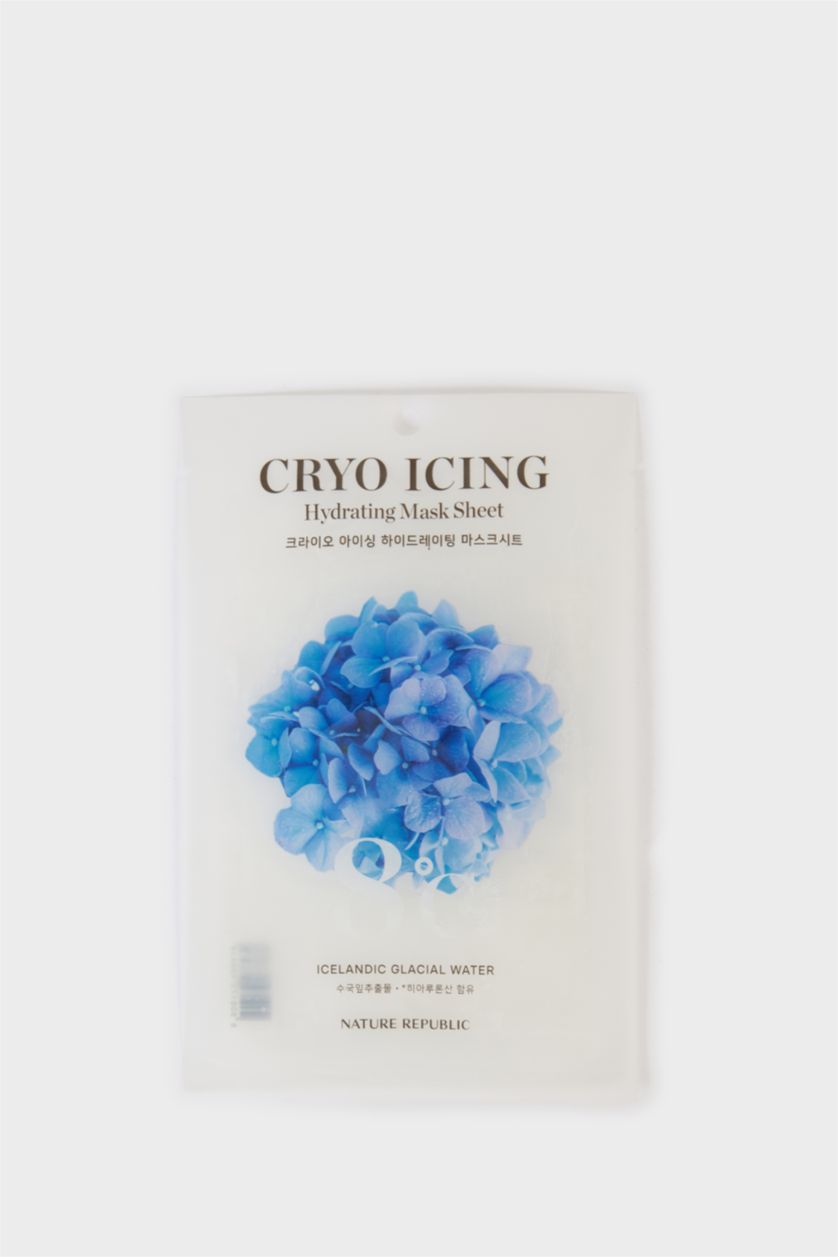 Woman Blue Nature Republic Cryo Icing Revitalizing Face Mask 27ml