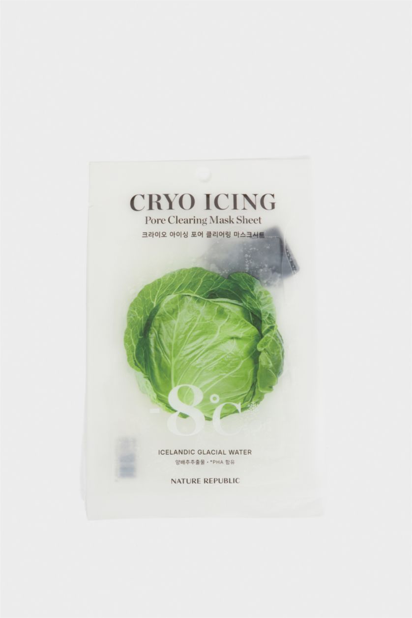 Woman Red Nature Republic Cryo Icing Pore Cleansing Face Mask 27ml