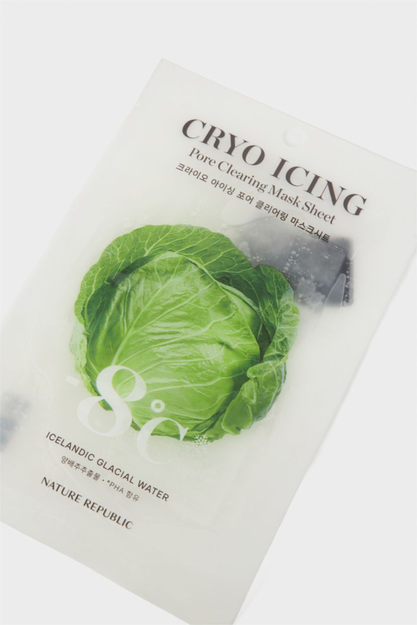 Woman Red Nature Republic Cryo Icing Pore Cleansing Face Mask 27ml