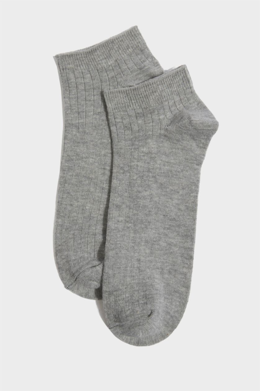 Erkek Bordo Erkek 5'li Pamuklu Patik Çorap