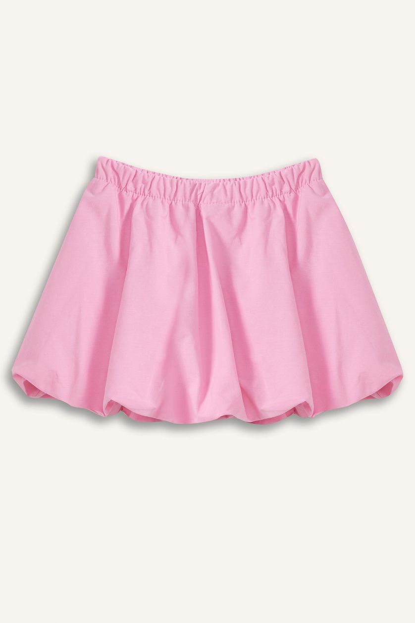 طفلة صغيرة زهري تنورة بوبلين بيبي بناتي بخصر مطاطي