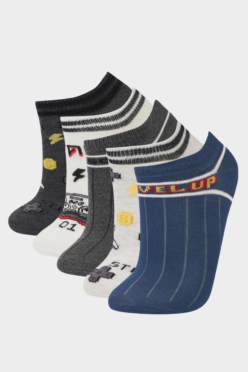 BOYS & TEENS MIXED Boy Printed 5 Piece Short Socks