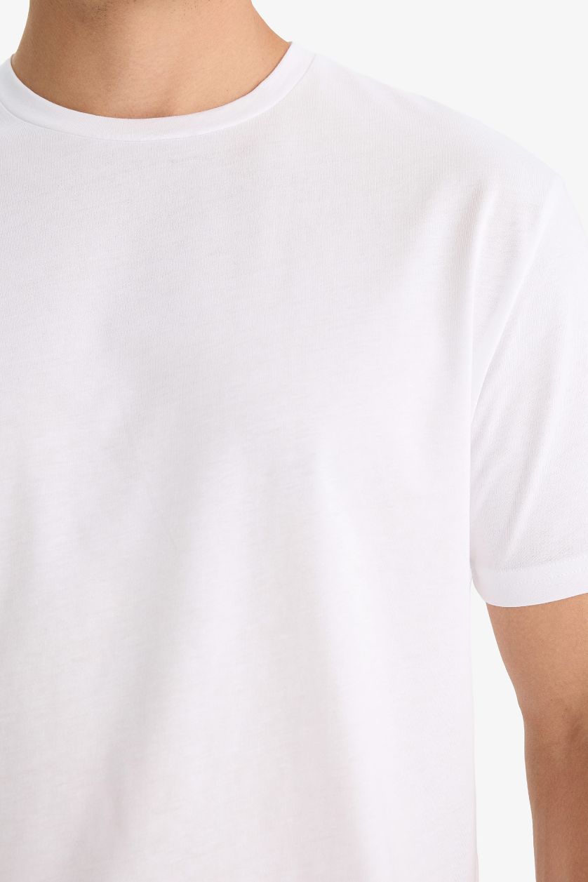 HOMME Blanc Ensemble Pyjama Top manches courtes et Pantalon à carreaux Coupe régulière