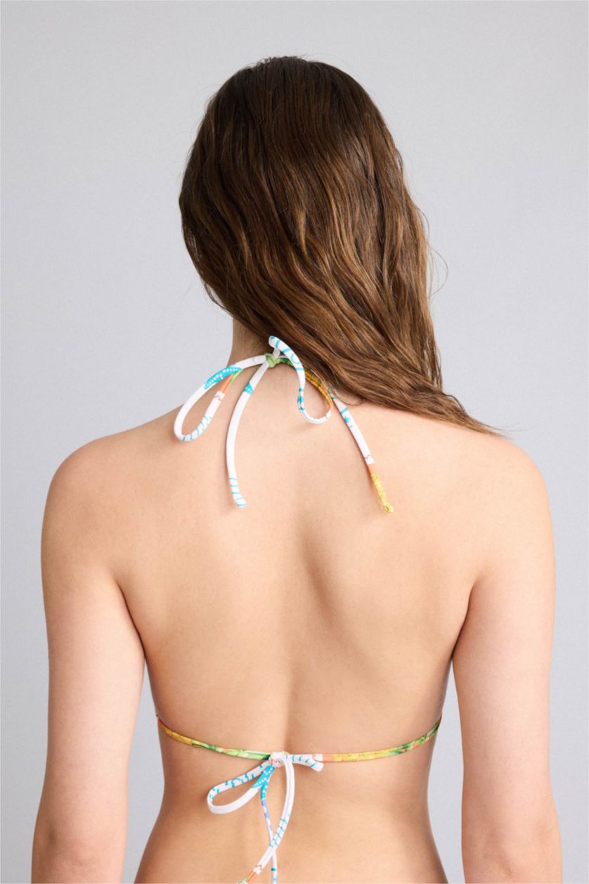 Женщины Кремовый Bikini Top