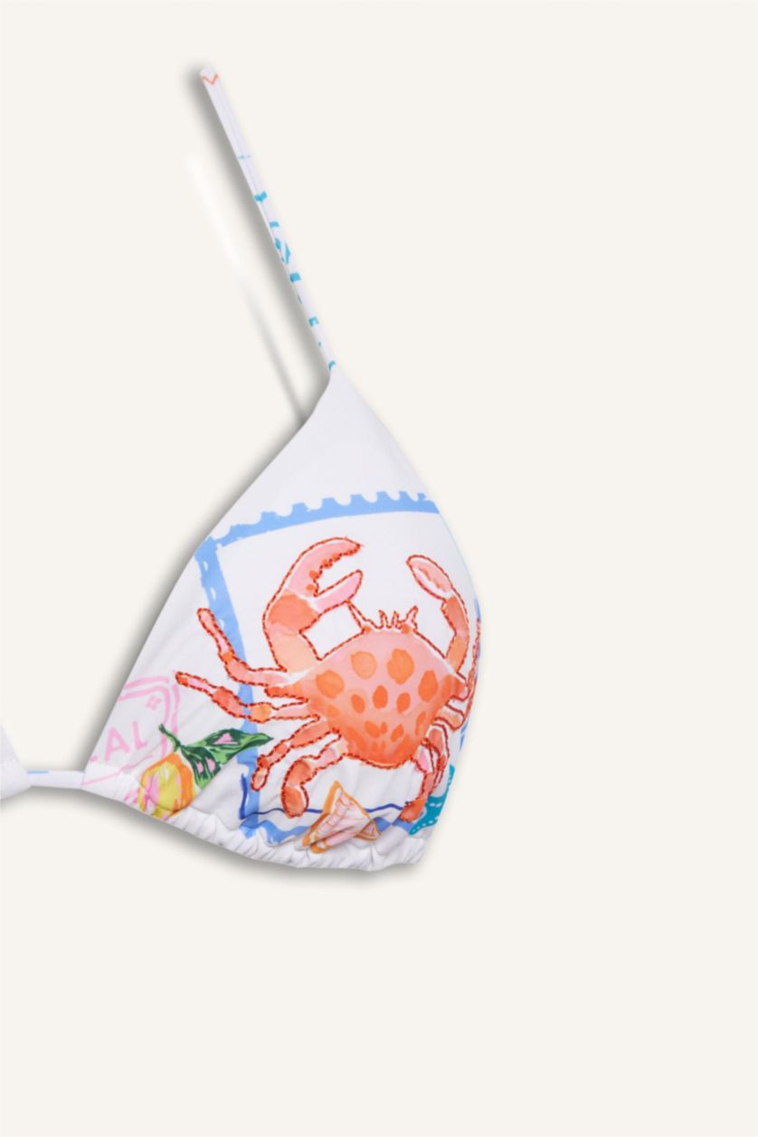 Женщины Кремовый Bikini Top