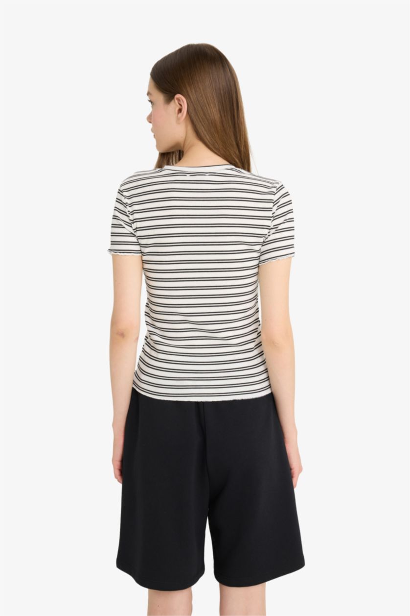 نساء أبيض سيت قصة عادية من قطعتين