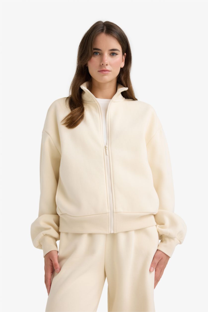 Әйелдерге Жеңіл тас бокси фит ұзартылған жаға Кардиган