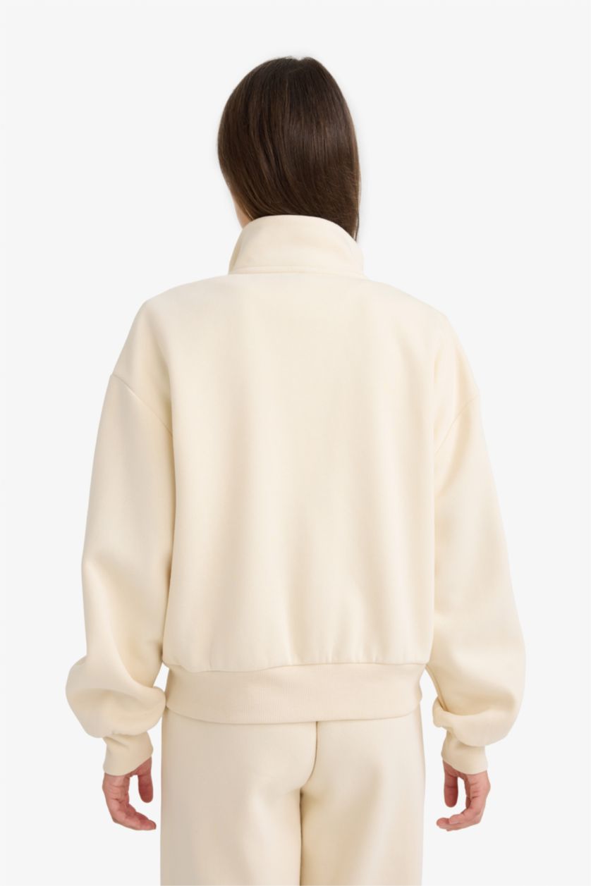 Әйелдерге Жеңіл тас бокси фит ұзартылған жаға Кардиган