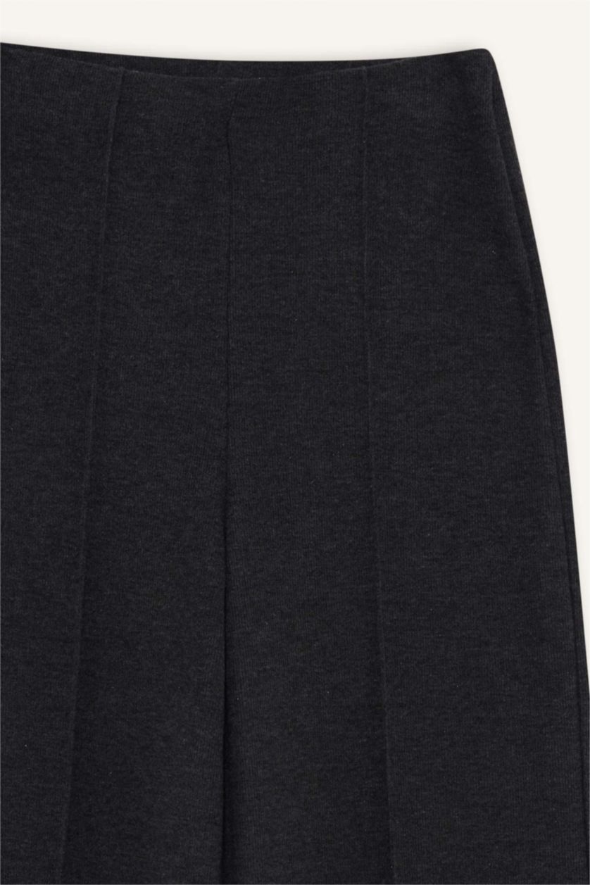 WOMAN Black Straight Fit Trousers