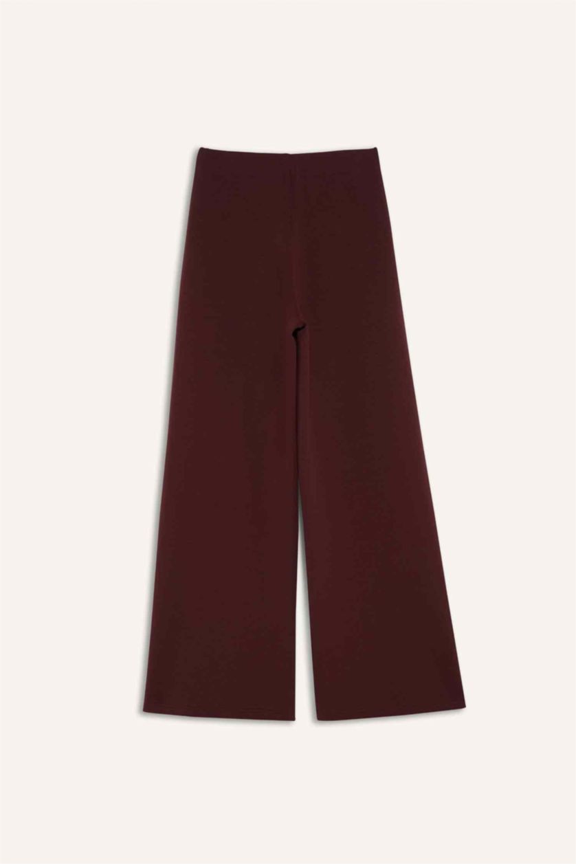 FEMME Marron Pantalon droit à poches