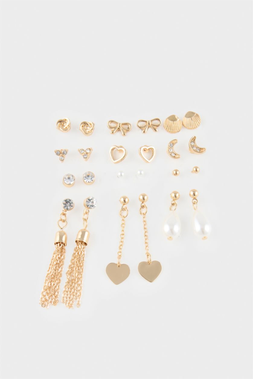 Kadın Altın Kadın 12'li Gold Küpe