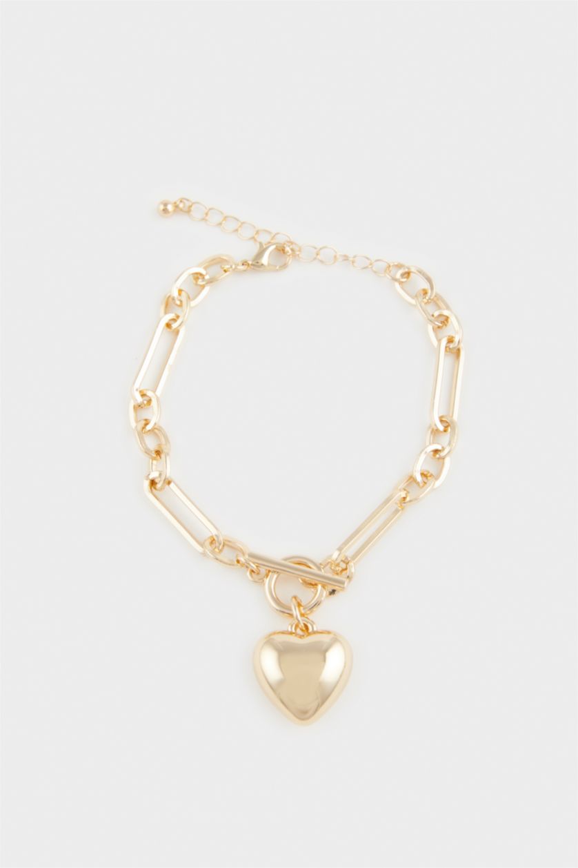Kadın Altın Kadın Kalpli Gold Bileklik