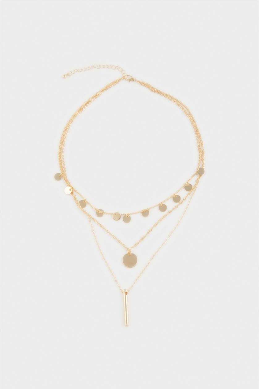 Kadın Altın Kadın 3'lü Gold Kolye