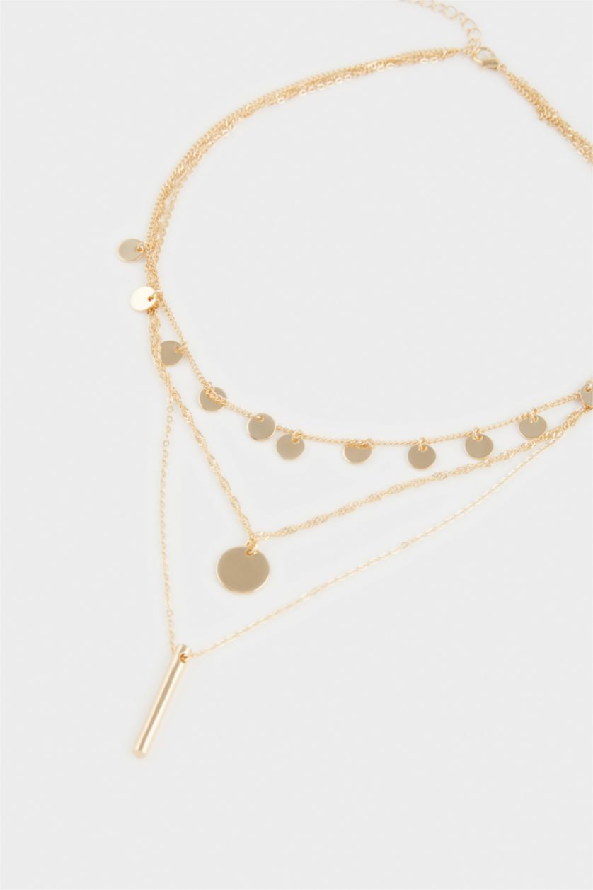 Kadın Altın Kadın 3'lü Gold Kolye