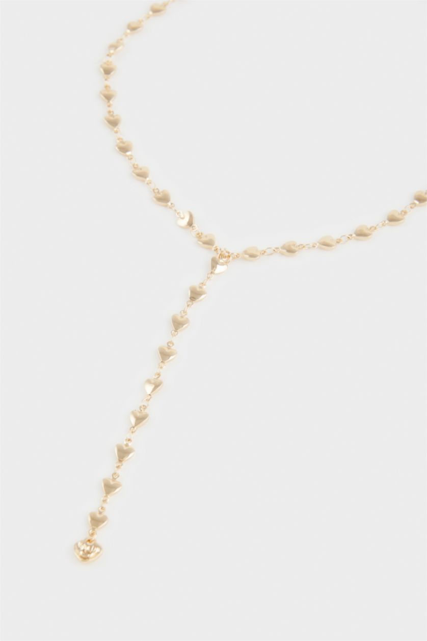 Kadın Altın Kadın Kalpli Gold Y Kolye