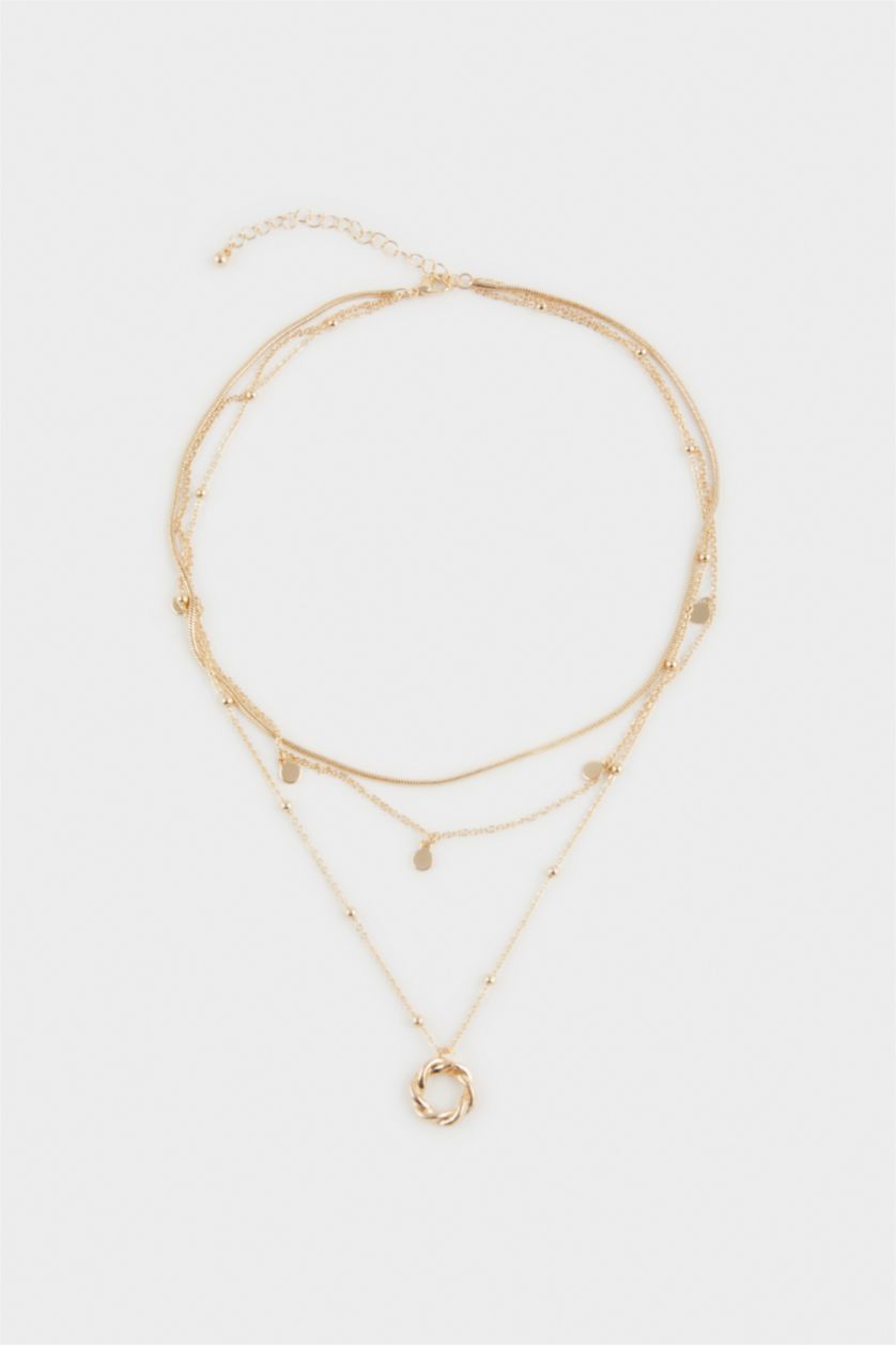 Kadın Altın Kadın 3'lü Gold Kolye