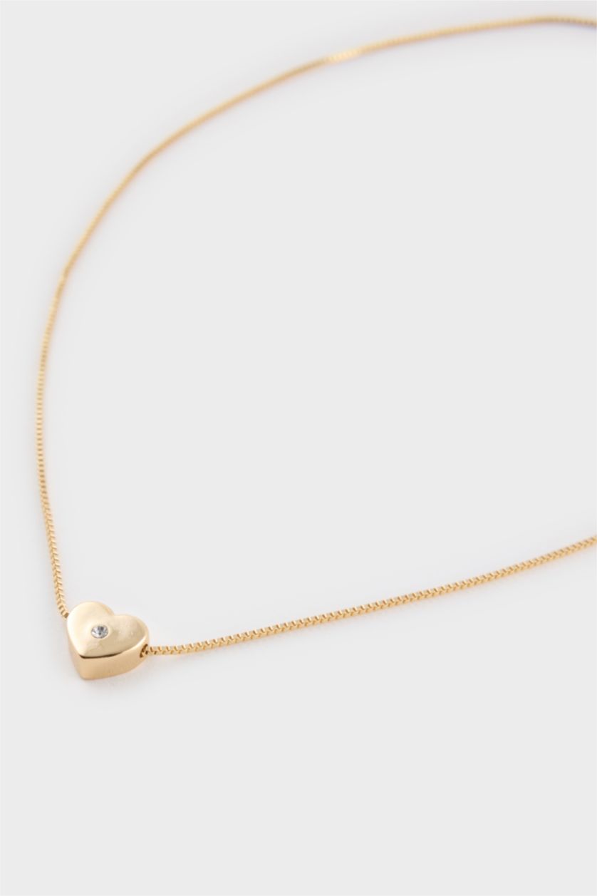 Kadın Altın Kadın Minimal Kalp Gold Kolye