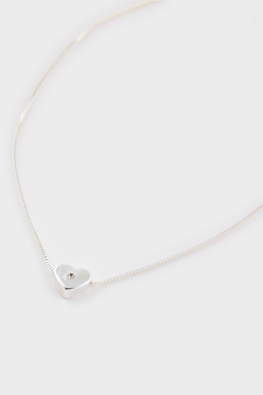 Kadın Gümüş Kadın Minimal Kalp Silver Kolye