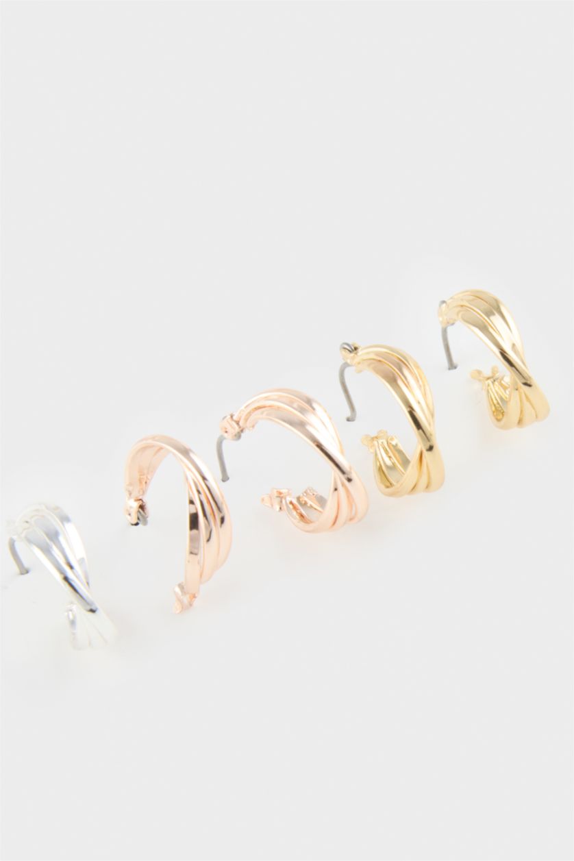 Kadın Karma Kadın 3'lü Halka Küpe