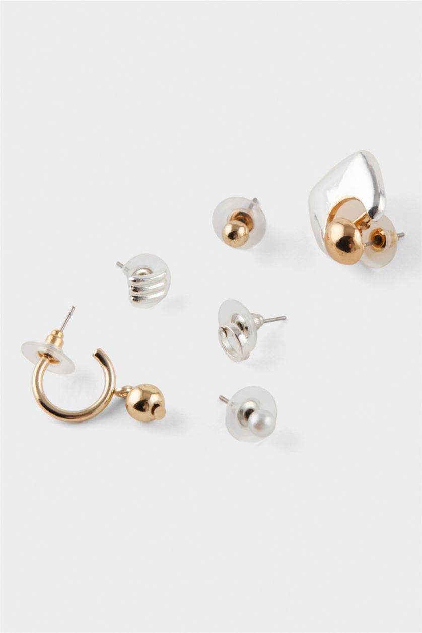 Kadın Karma Kadın 6'lı Gold Küpe