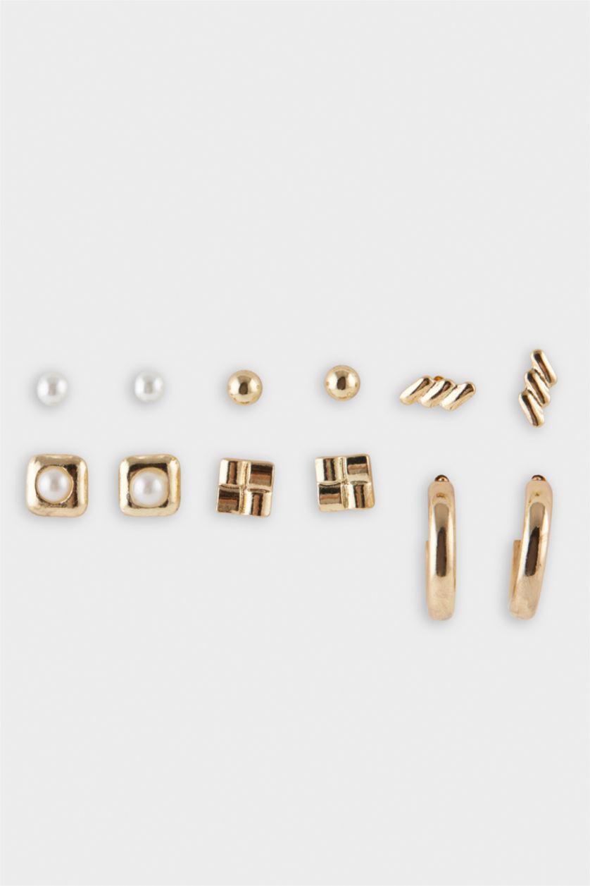 Kadın Altın Kadın 7'li Gold Küpe