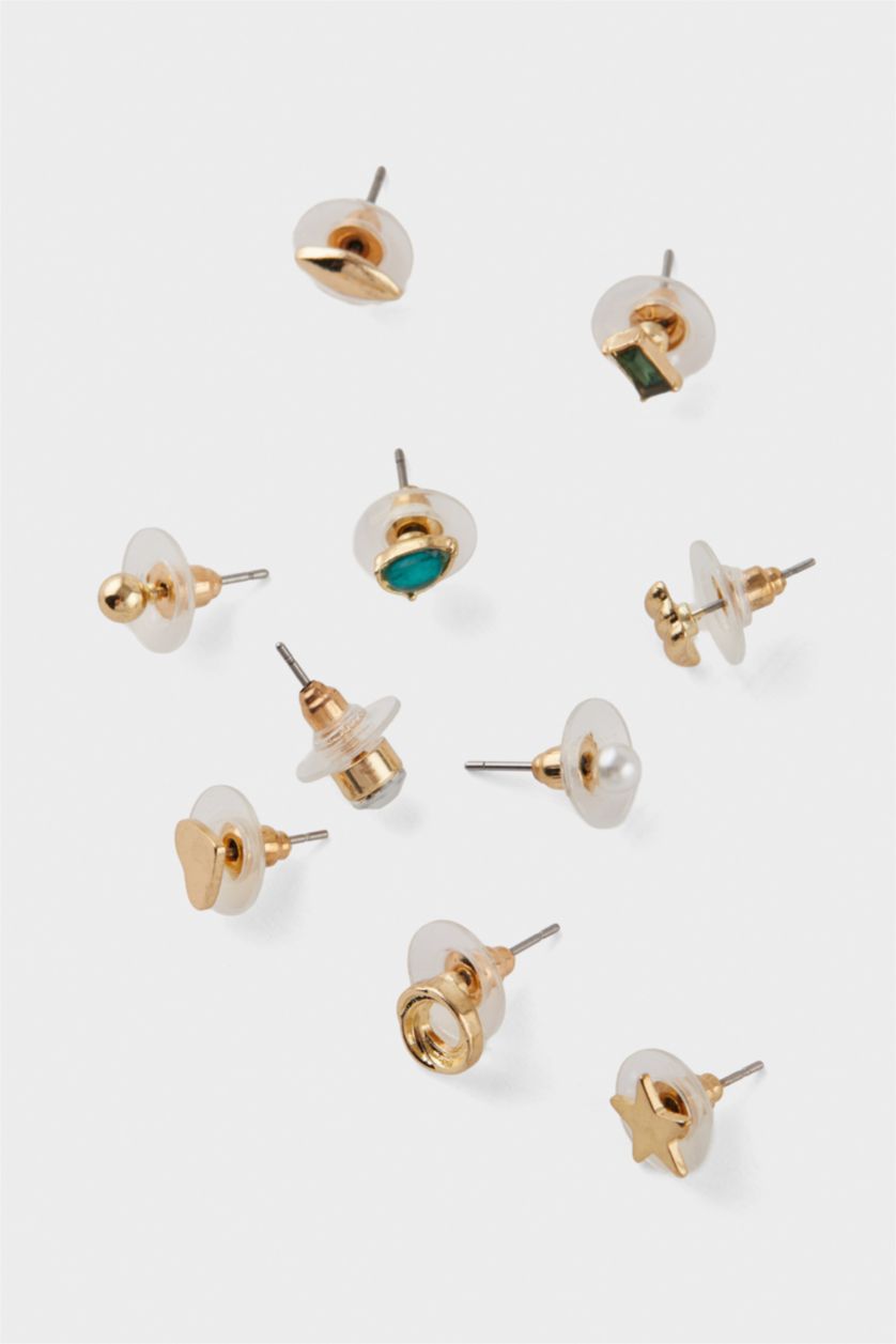 Kadın Altın Kadın 10'lu Gold Küpe