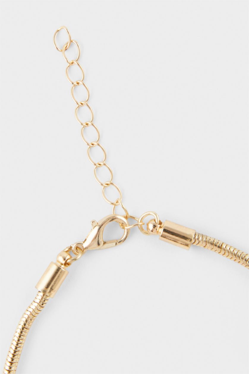 Kadın Altın Kadın Fil Charmlı Gold Bileklik