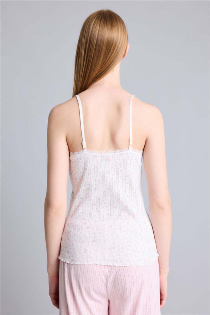 WOMAN Light Pink Cotton Tank Top