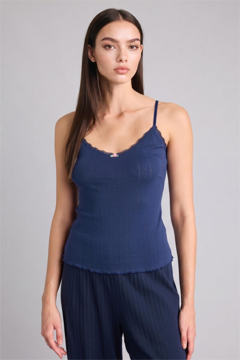 Kadın Lacivert Pamuklu Atlet