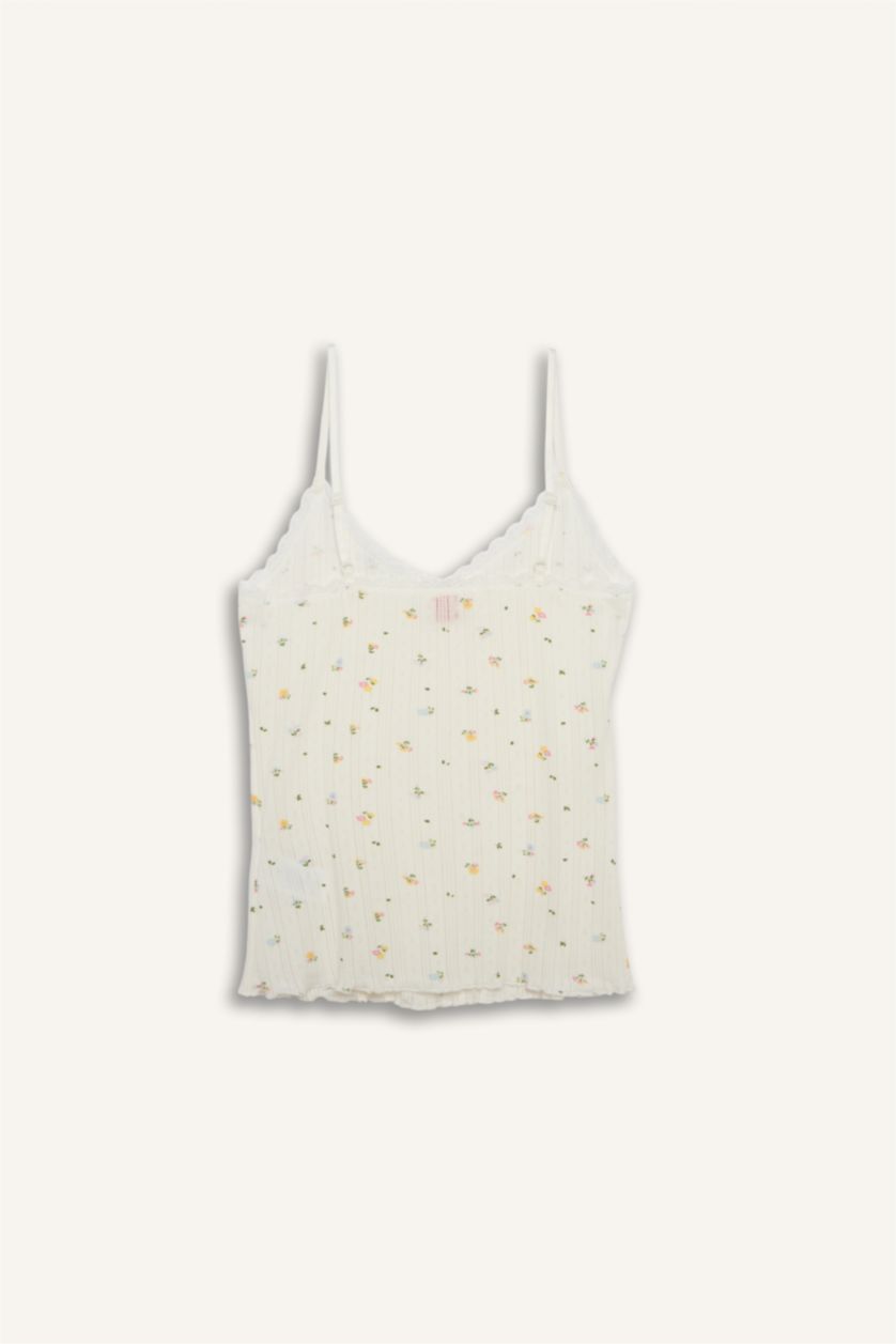 Kadın Kırık Beyaz Pamuklu Atlet