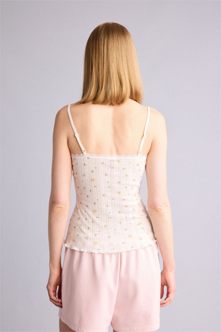 Woman White Cotton Tank Top