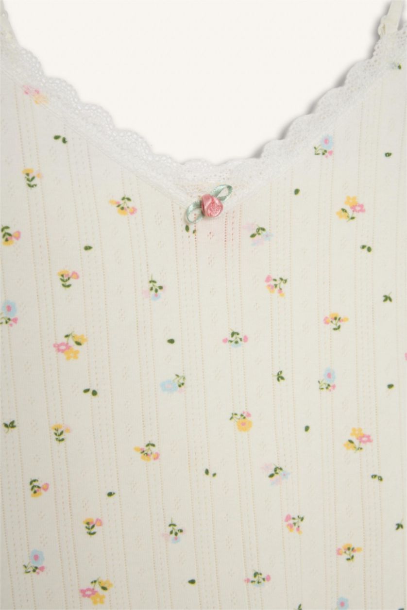 Woman White Cotton Tank Top