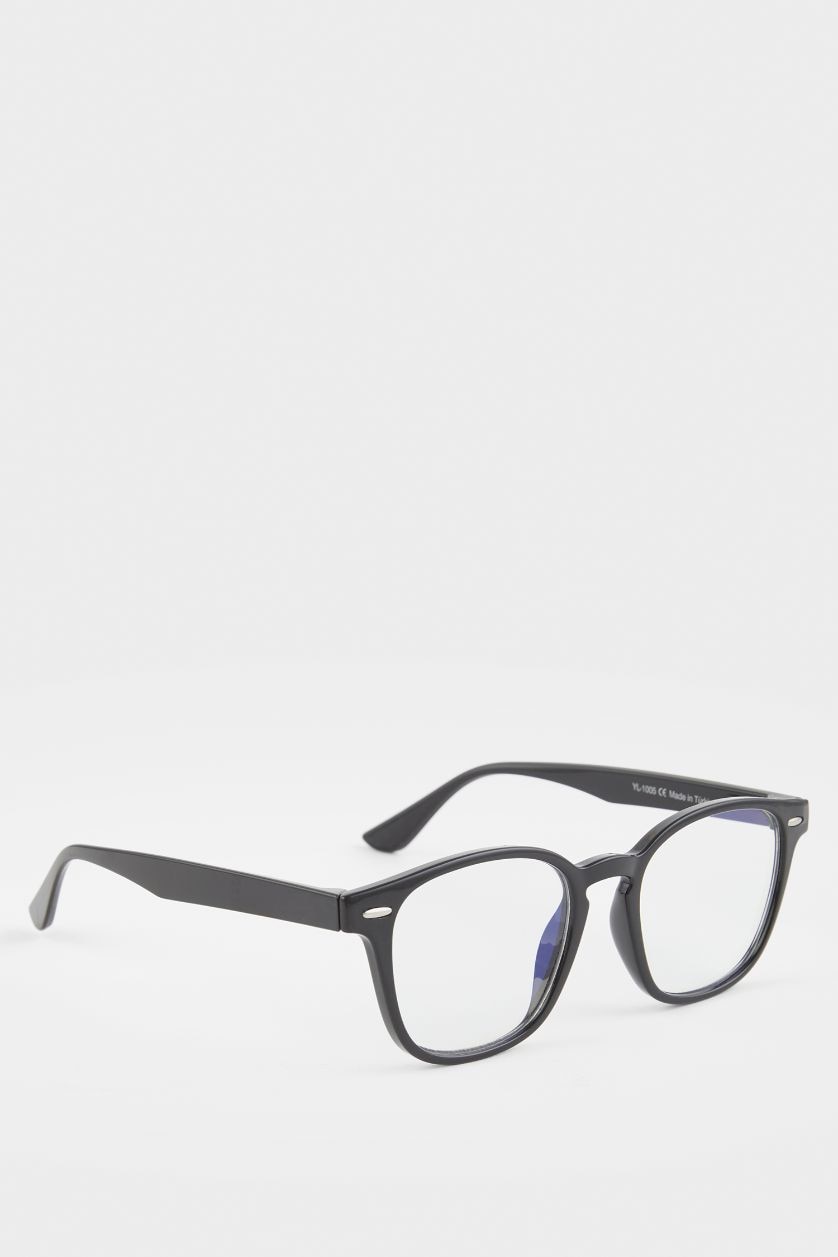 Woman Black Woman Circle Sunglasses